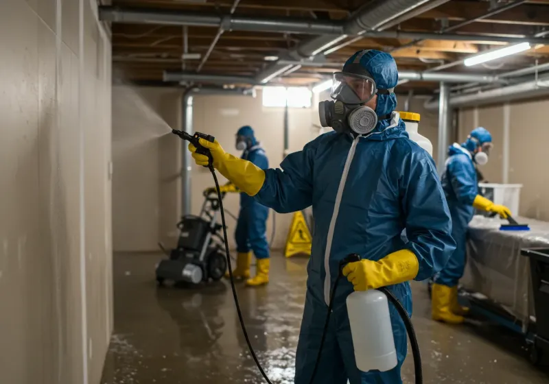 Basement Sanitization and Antimicrobial Treatment process in Collingsworth County, TX