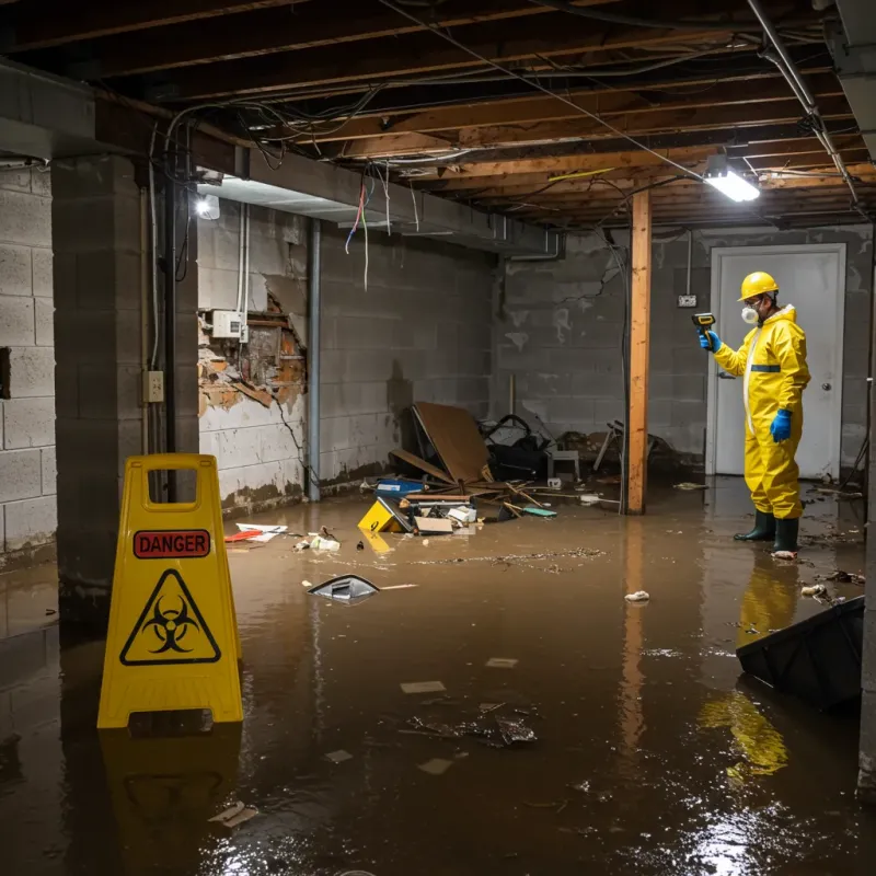 Flooded Basement Electrical Hazard in Collingsworth County, TX Property